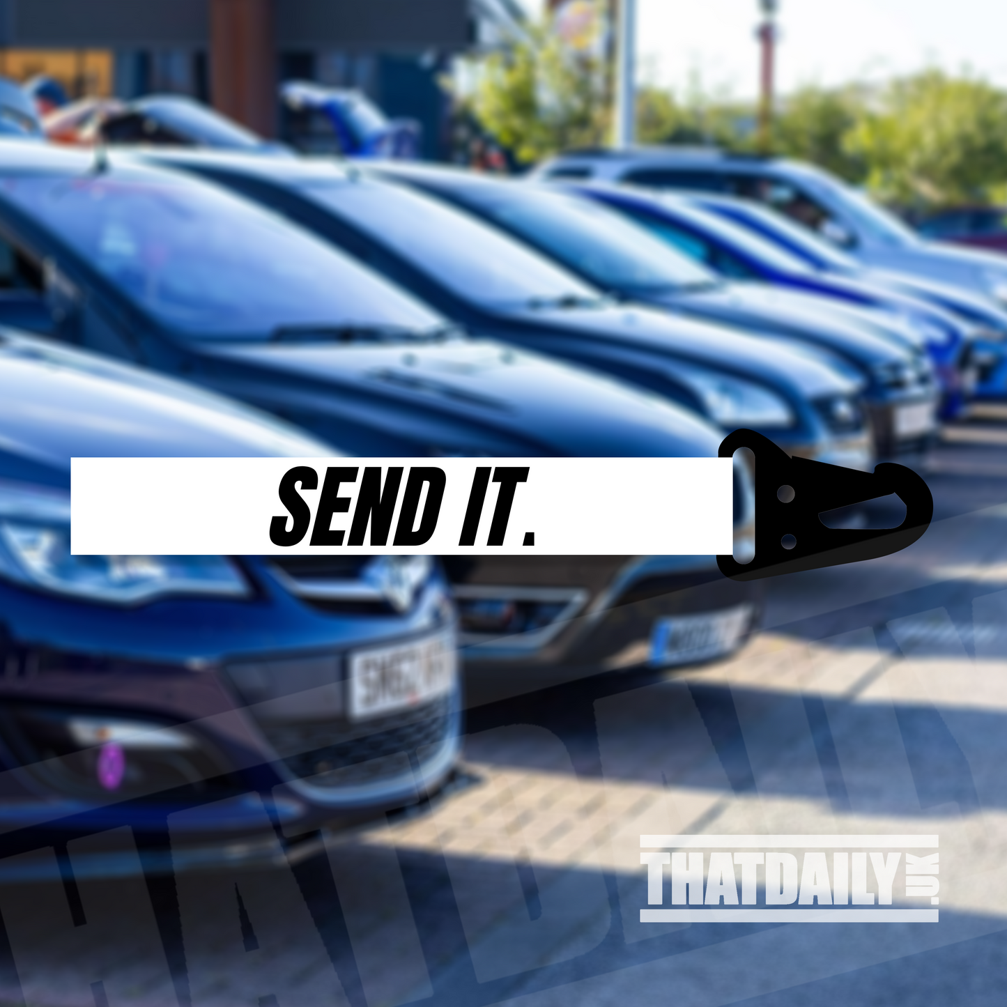 Send It. Flight Tag Keychain