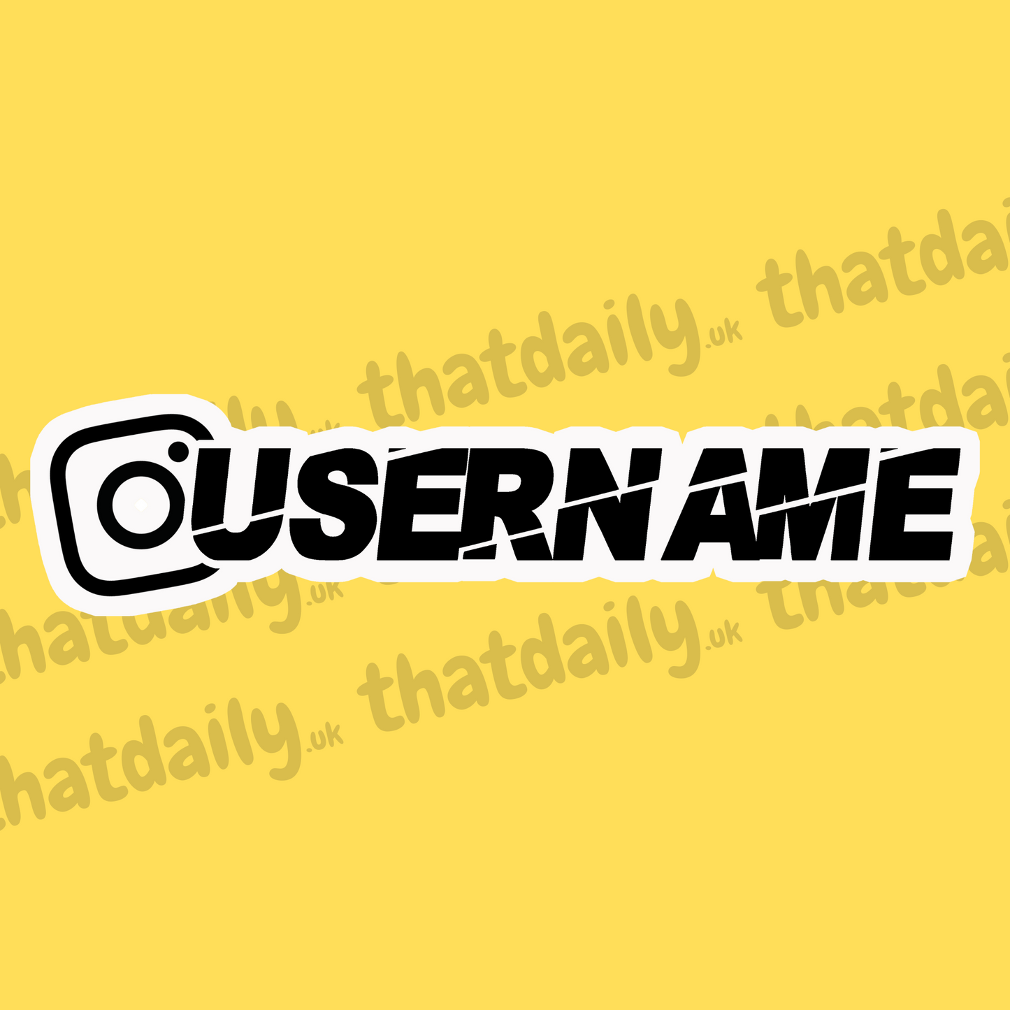 Speed Style Social Handle Username Decal