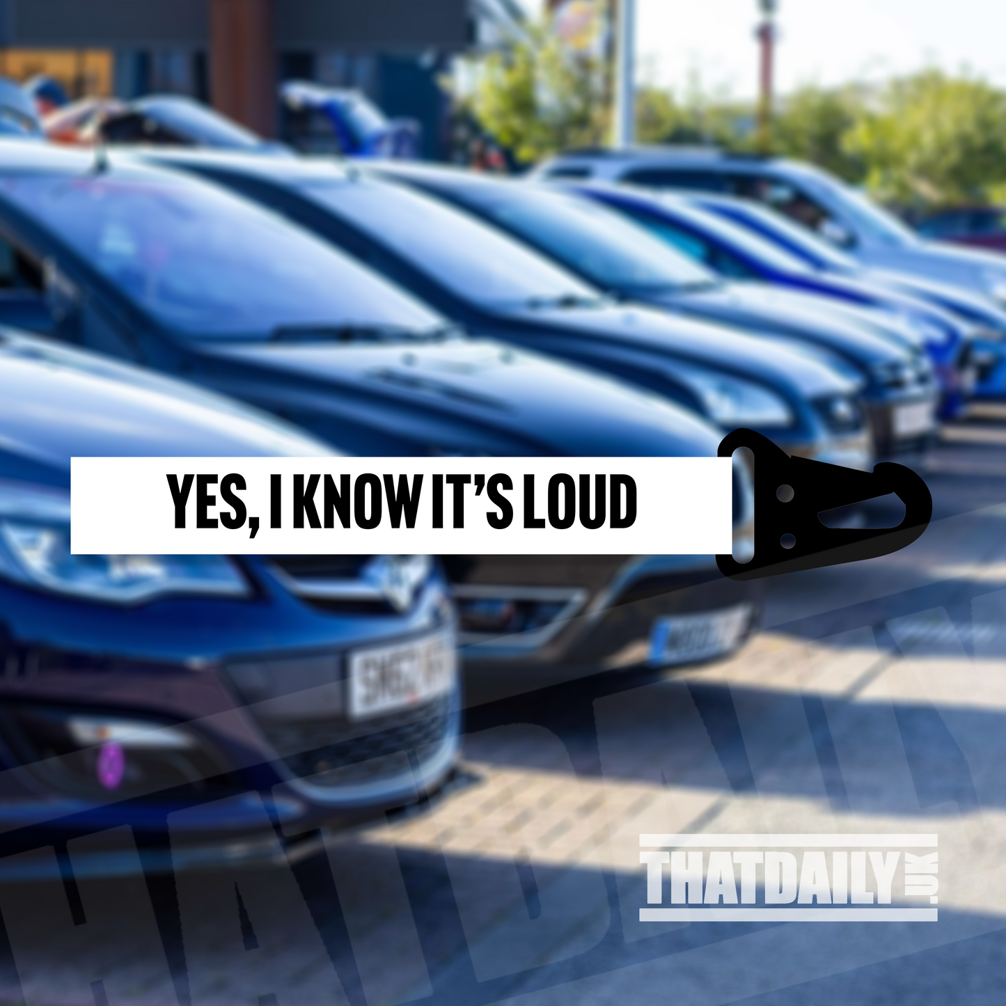 Yes, I Know It's Loud Flight Tag Keychain