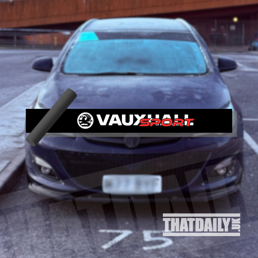 Vauxhall Sport With Logo Sunstrip