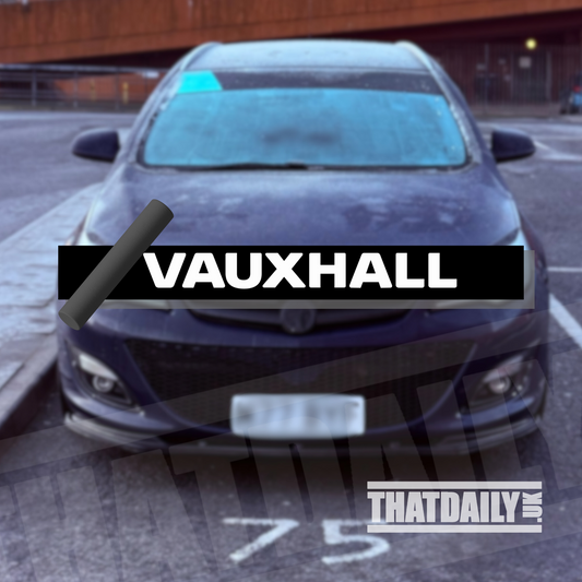 Vauxhall Text Sunstrip