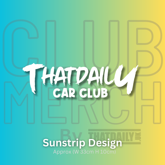 ThatDailyCarClub Sunstrip Decal