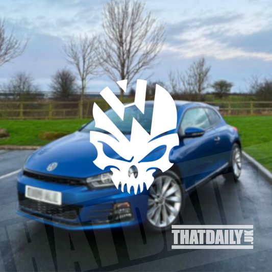 VW Skull Decal