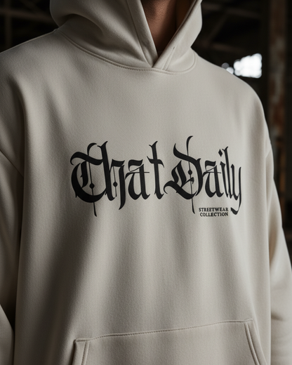 Hoodie print close-up